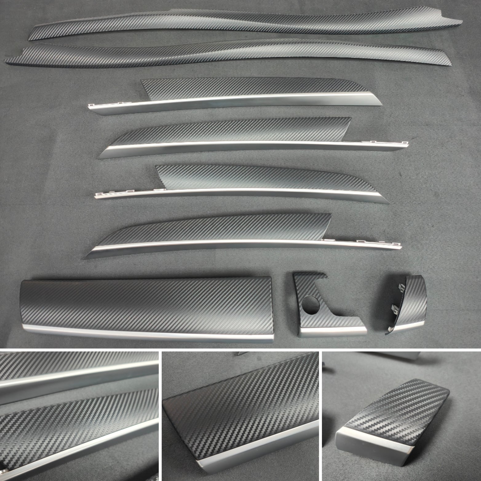 BMW X5 E70 INTERIOR TRIM SET - BLACK 3D CARBON